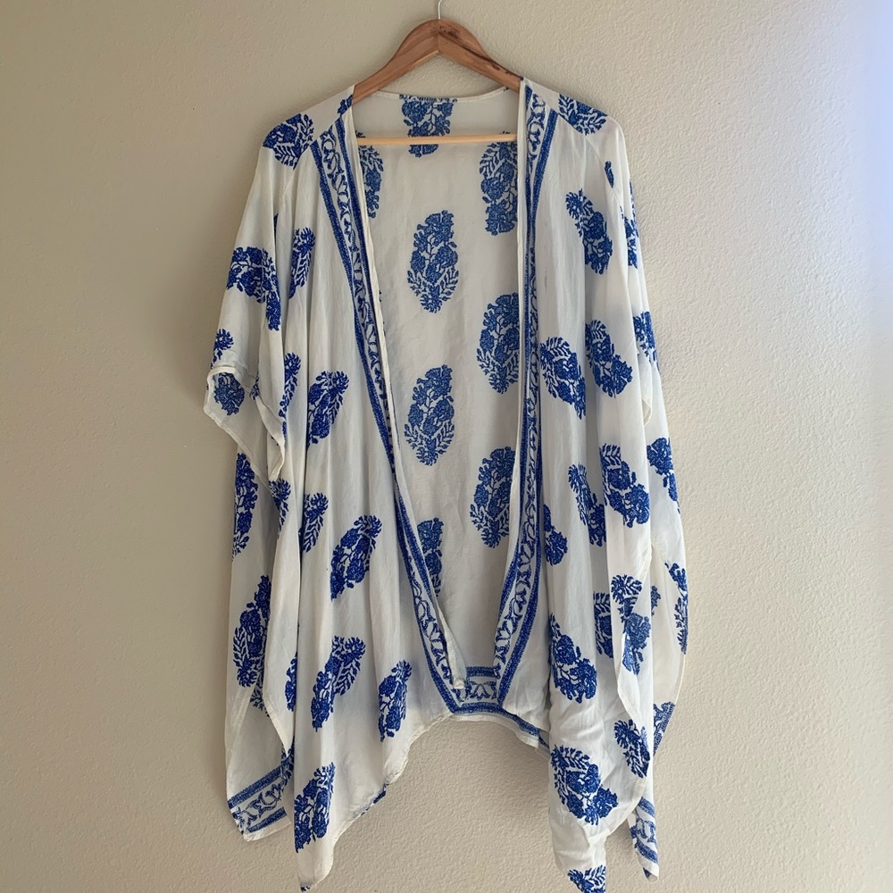 Vintage Pattern Print Kimono